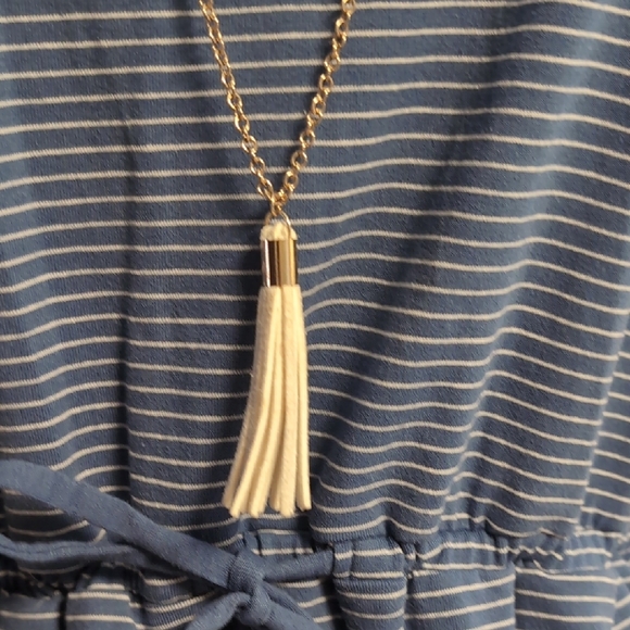 Charming Charlie Nautical Necklace with Tassel - Picture 2 of 7